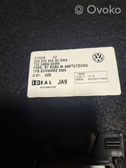 Volkswagen PASSAT B7 Doublure de coffre arrière, tapis de sol 3C5863463AC