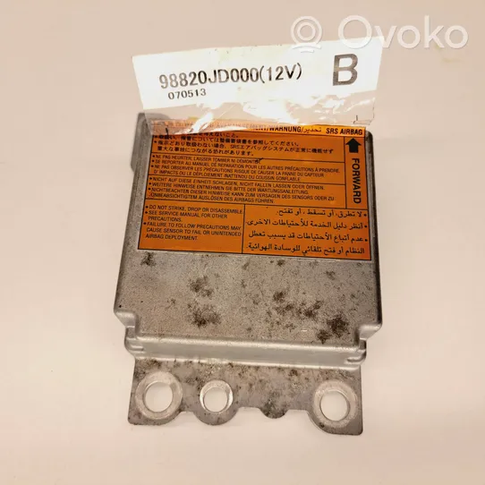Nissan Qashqai Turvatyynyn ohjainlaite/moduuli 98820JD000