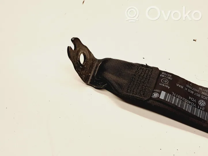 Volkswagen PASSAT B7 Ceinture de sécurité arrière 3C5857805K