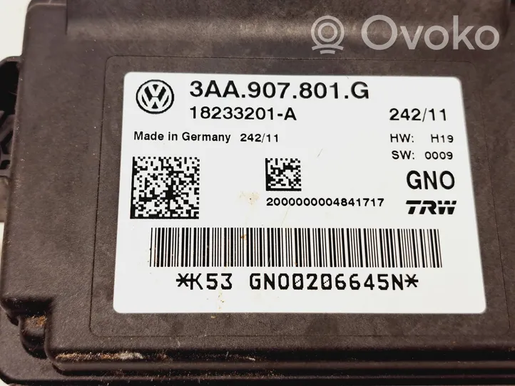 Volkswagen PASSAT B7 Moduł / Sterownik hamulca ręcznego 3AA907801G