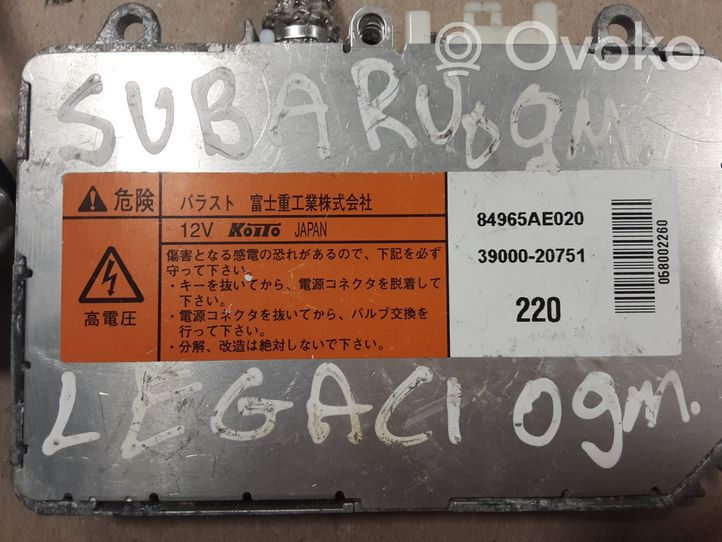 Subaru Legacy Xenon valdymo blokas 84965AE020