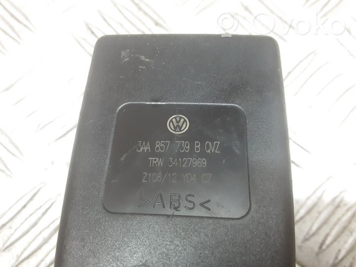 Volkswagen PASSAT B7 Boucle de ceinture de sécurité arrière centrale 3AA857739B