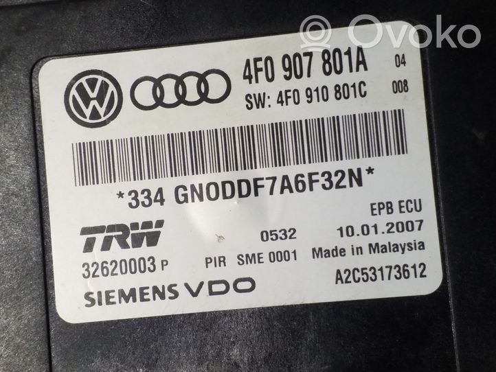Audi A6 S6 C6 4F Unidad de control/módulo del sistema freno F0907901A