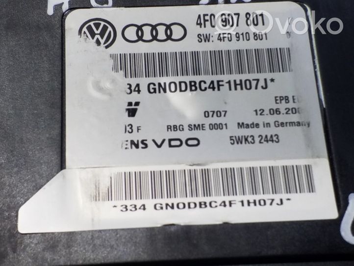 Audi A6 S6 C5 4B Module de commande de frein à main 4F0907801