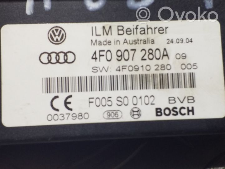 Audi A6 S6 C5 4B Maitinimo valdymo blokas 4F0907280A