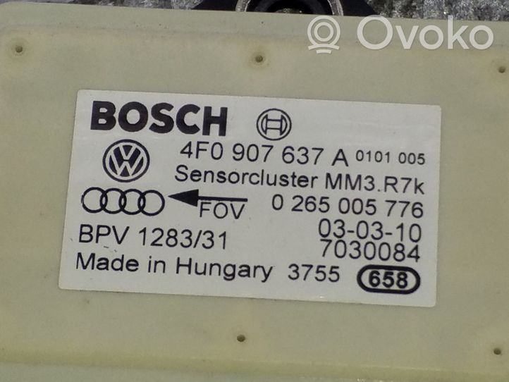 Audi A6 S6 C6 4F ESP (stabilumo sistemos) daviklis (išilginio pagreičio daviklis) 4F0907637A