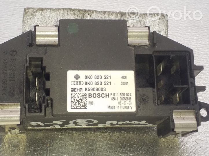 Audi A5 8T 8F Heater blower motor/fan resistor 8K0820521