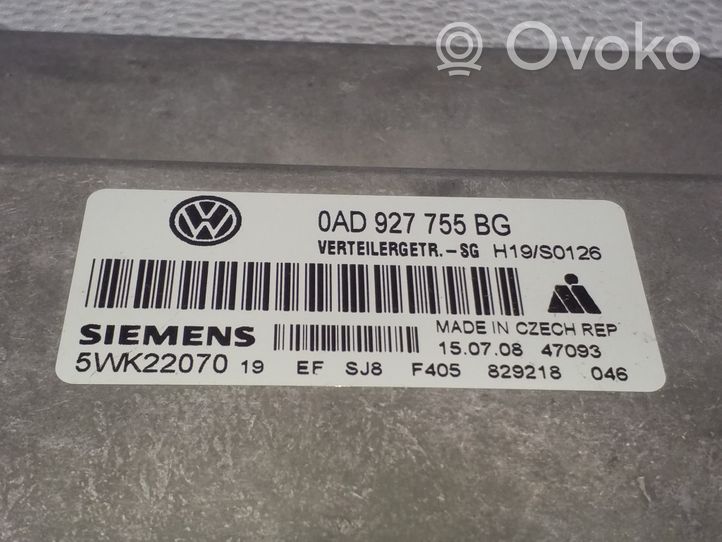 Volkswagen Touareg I Jakovaihteiston ohjainlaite 0AD927755BG