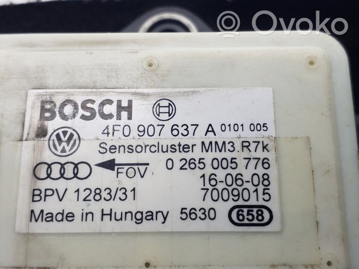 Audi A6 S6 C6 4F ESP (elektroniskās stabilitātes programmas) sensors (paātrinājuma sensors) 4F0907637A