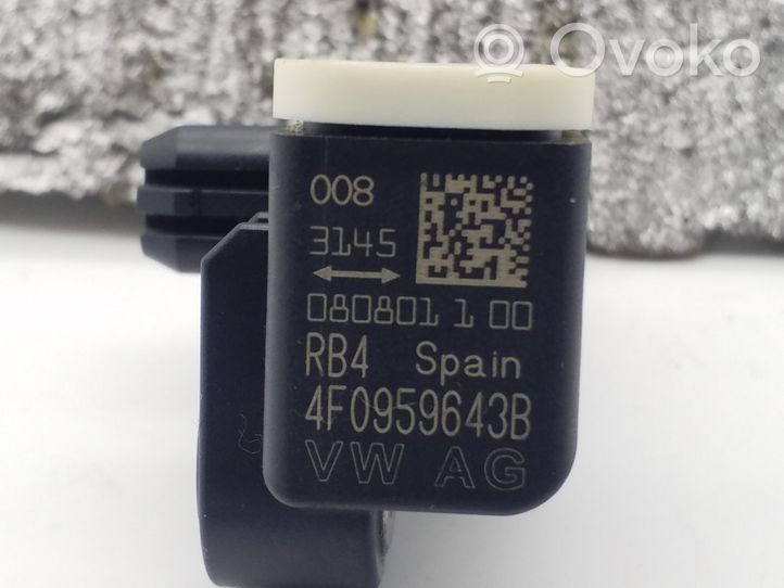 Audi A6 S6 C6 4F Sensor impacto/accidente para activar Airbag 4F0959643B