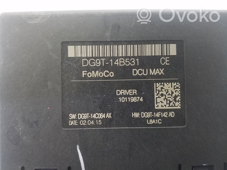 Ford Fusion II Door control unit/module DG9T14B531CE