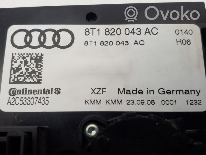Audi A4 S4 B8 8K Ilmastoinnin ohjainlaite 8T1820043AC