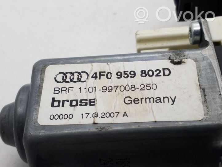 Audi A6 S6 C6 4F Alzacristalli manuale della portiera posteriore 4F0959802D