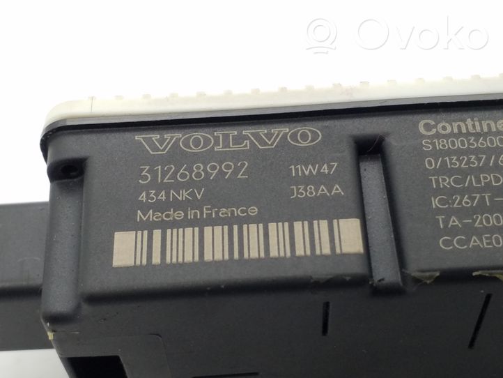 Volvo S60 Oven keskuslukituksen ohjausyksikön moduuli 31268992