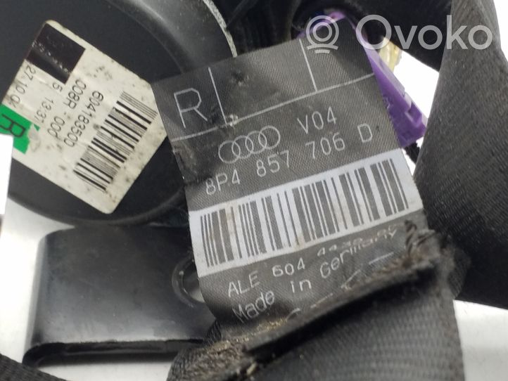 Audi A3 S3 8P Pas bezpieczeństwa fotela przedniego 8P4857706D