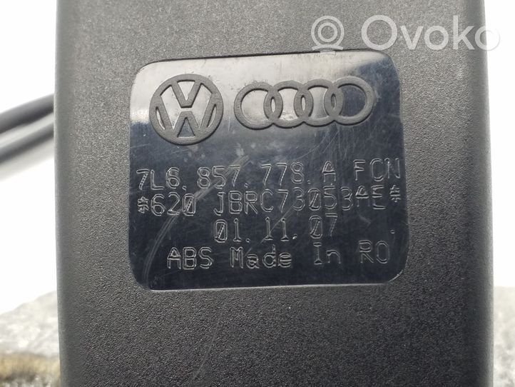 Volkswagen Touareg I Boucle de ceinture de sécurité avant 7L6857778A