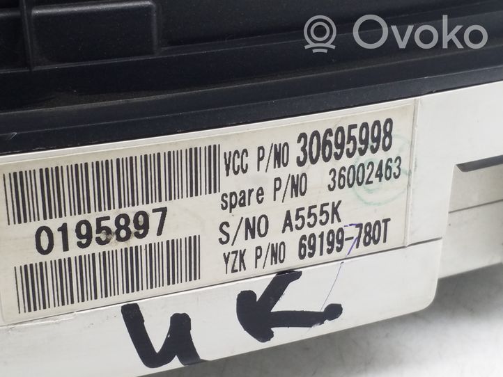 Volvo C30 Compteur de vitesse tableau de bord 30695998