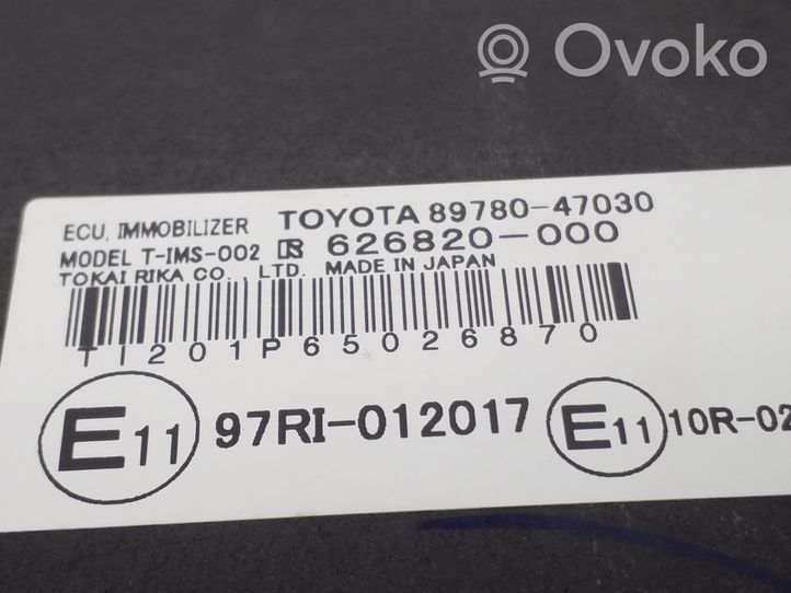 Toyota Prius (XW20) Ajonestolaitteen ohjainlaite/moduuli 8978047030