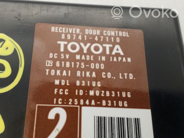 Toyota Prius (XW20) Centralina/modulo chiusura centralizzata portiere 8974147110