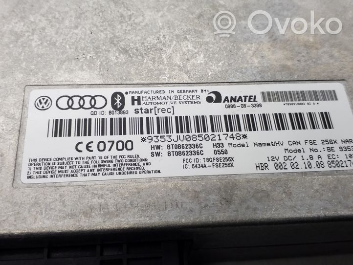 Audi A4 S4 B8 8K Bluetoothin ohjainlaite/moduuli 8T0862336C