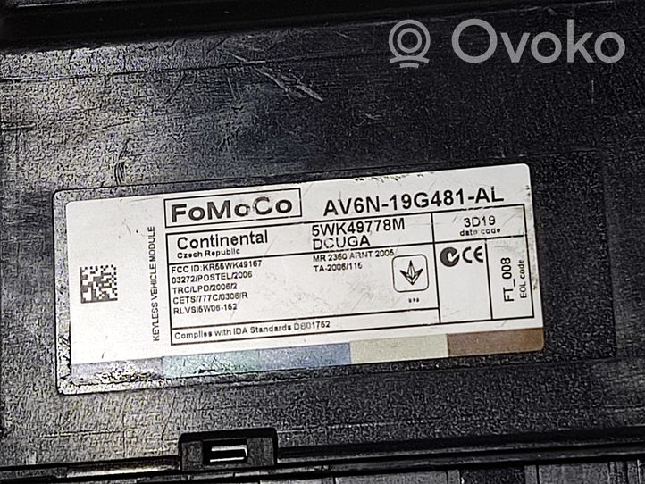 Ford Kuga II Mukavuusmoduuli AV6N19G481AL