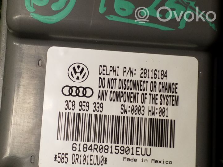 Volkswagen PASSAT CC Modulo di controllo sedile 3C8959339
