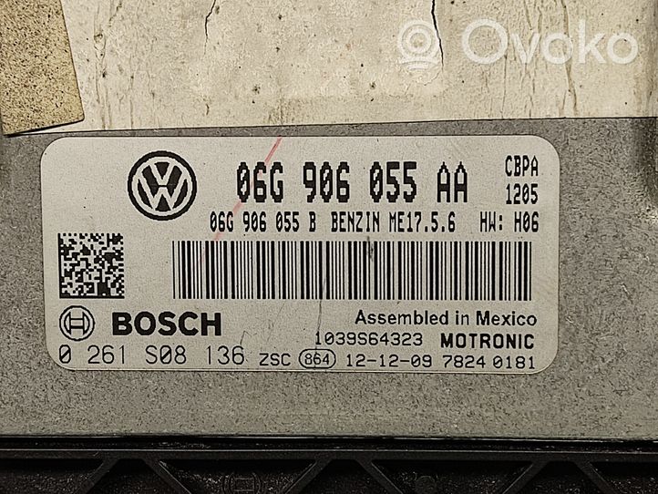 Volkswagen Jetta VI Блок управления двигателем ECU 06G906055AA