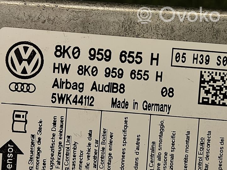 Audi A4 S4 B8 8K Centralina/modulo airbag 8K0959655H
