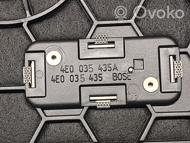 Audi A8 S8 D3 4E Subwoofer-bassoelementin etusäleikkö/lista 4E0035435A