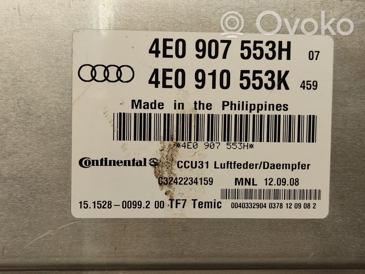 Audi A8 S8 D3 4E Unité de commande, module ECU de moteur 4E0907553H