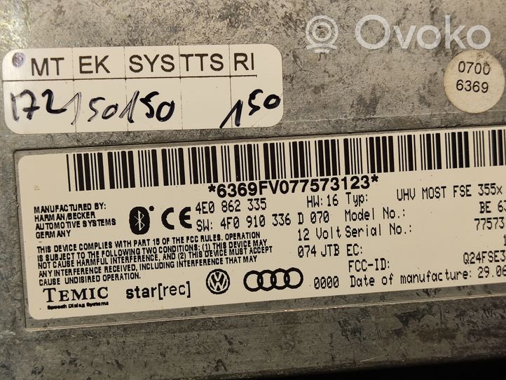 Audi Q7 4L Bluetooth modulis 4E0862335