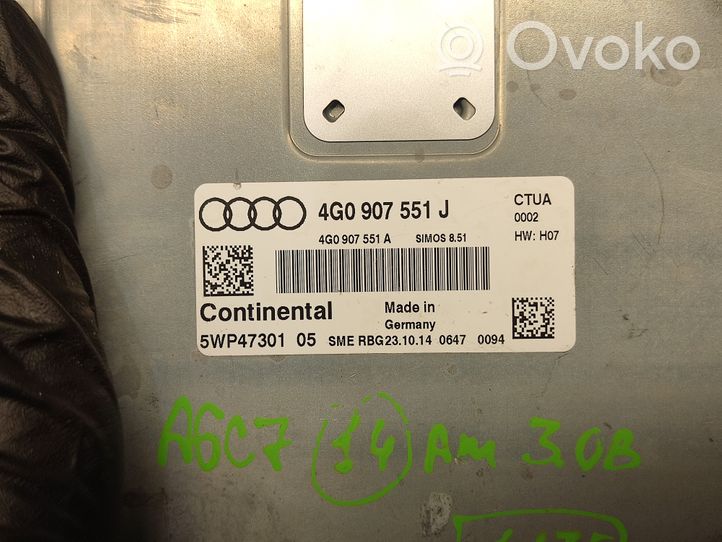 Audi A6 S6 C7 4G Centralina/modulo motore ECU 4G0907551J