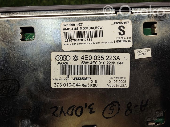 Audi A8 S8 D3 4E Amplificateur de son 4E0035223A