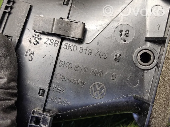 Volkswagen Golf VI Copertura griglia di ventilazione laterale cruscotto 5K0819703K