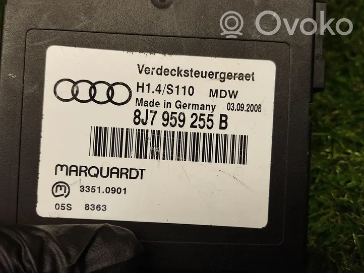Audi TT TTS Mk2 Centralina/modulo tettuccio apribile 8J7959255B