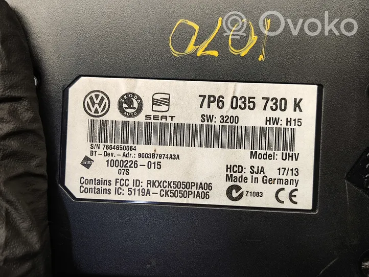 Volkswagen Jetta VI Module unité de contrôle Bluetooth 7P6035730K