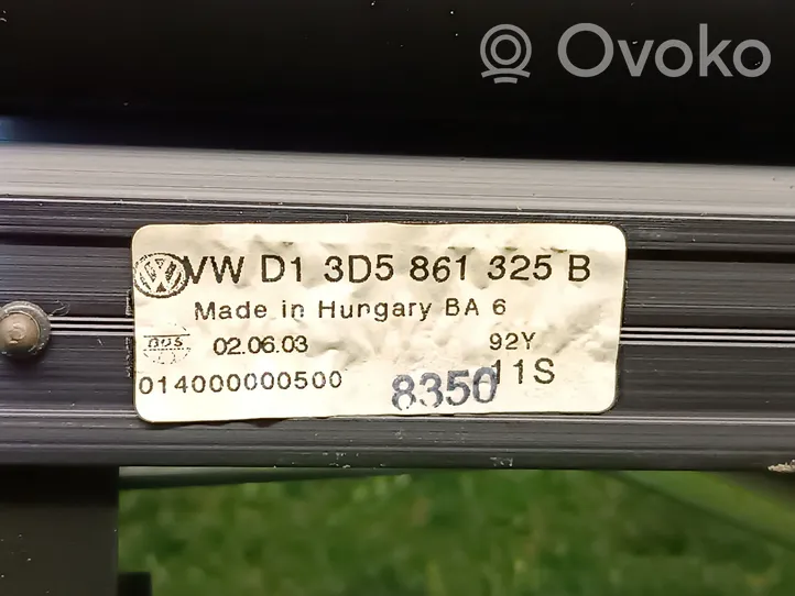 Volkswagen Phaeton Sähkökäyttöinen takaikkunan häikäisysuoja 3D5861325B
