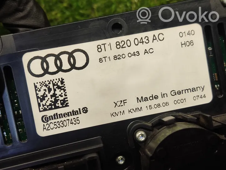 Audi A4 S4 B8 8K Ilmastoinnin ohjainlaite 8T1820043AC