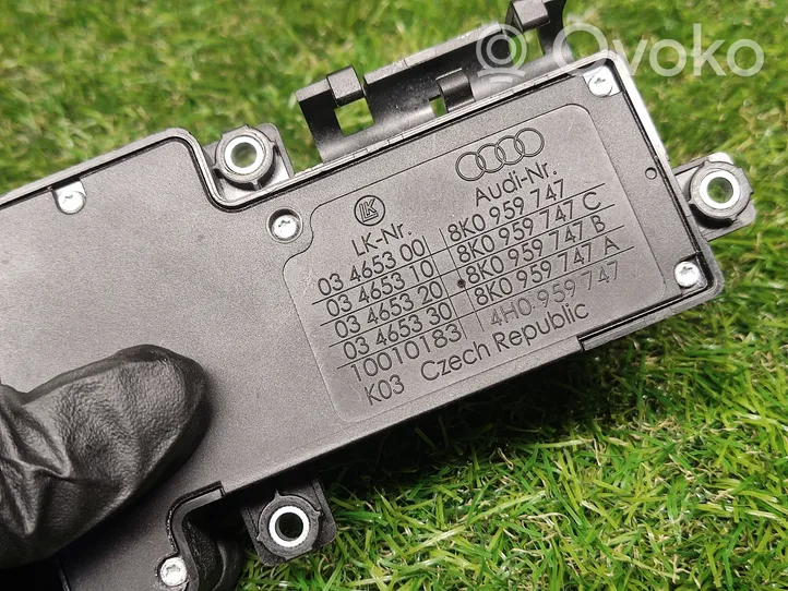 Audi A4 S4 B8 8K Interruttore di controllo del sedile 8K0959747