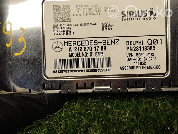 Mercedes-Benz E W212 Amplificateur de son A2128701789