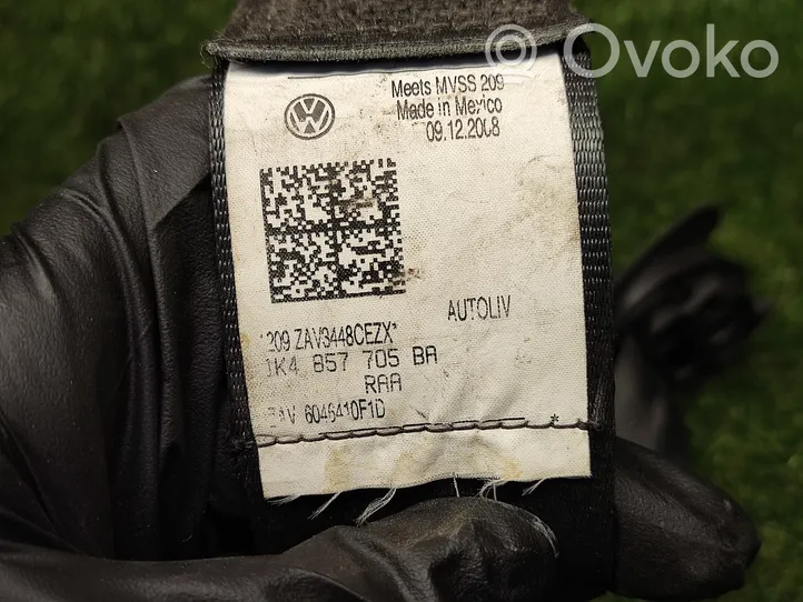 Volkswagen Jetta V Ceinture de sécurité avant 1K4857705BA