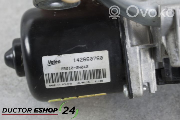 Peugeot 108 Motor y varillaje del limpiaparabrisas delantero 850100H040