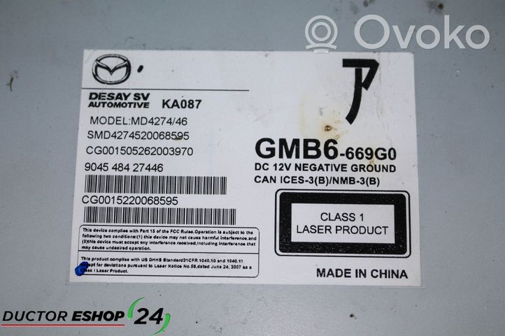 Mazda 6 Unità principale autoradio/CD/DVD/GPS GMB6669G0