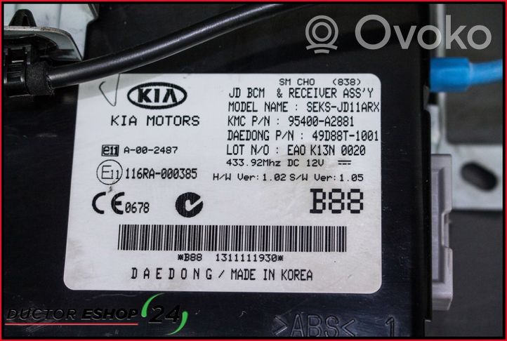 KIA Ceed Moduł / Sterownik komfortu 95400A2881