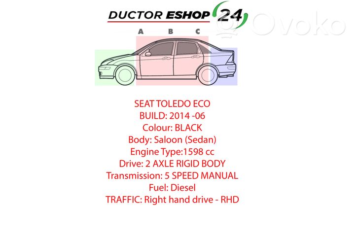 Seat Toledo IV (NH) Bouchon, volet de trappe de réservoir à carburant 5JA809909