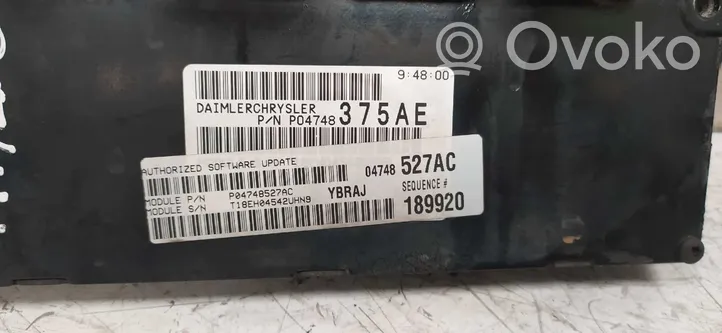 Chrysler Voyager Calculateur moteur ECU 04748527AC