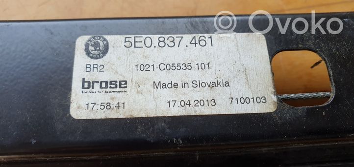 Skoda Octavia Mk3 (5E) Mechanizm podnoszenia szyby przedniej bez silnika 