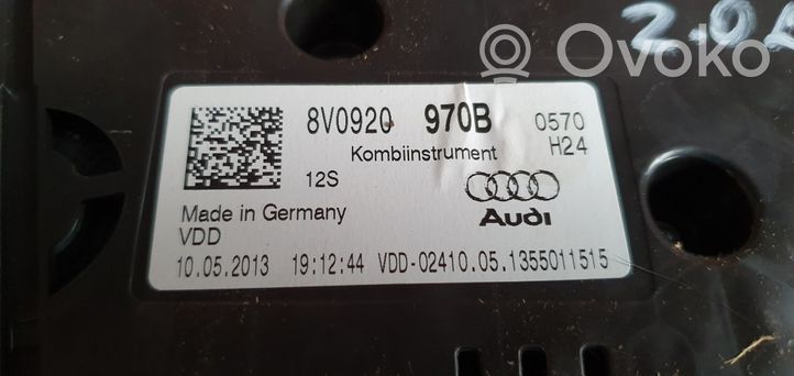 Audi A3 S3 8V Spidometrs (instrumentu panelī) 