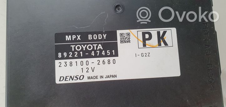 Toyota Prius (XW50) Modulo comfort/convenienza 