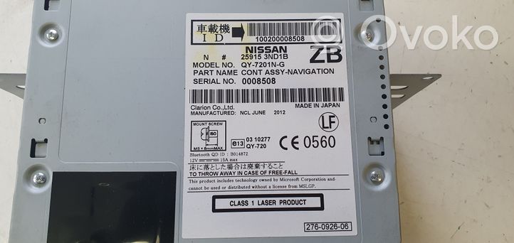 Nissan Leaf I (ZE0) Unità di navigazione lettore CD/DVD 